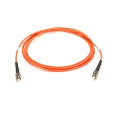 Black Box Fiber Optic Simplex Patch Network Cable 3.20 ft Fiber Optic Network Cable for Network Device - First End: 1 x ST Network - Male - Second End: 1 x ST Network - Male - Patch Cable - OFNR, FT4 - 62.5/125 &micro;m - Orange - 1 Each