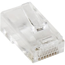 StarTech.com Cat5e RJ45 Stranded Modular Plug Connector - 50 Pkg 50 / Pack - 1 x RJ-45 Network Male - Clear