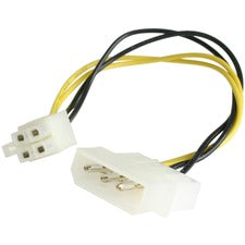StarTech.com Power Cable Adapter For Motherboard - 12 V DC - 6" Cord Length - LP4 / ATX - 1 Each - TAA Compliant