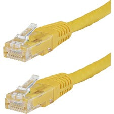 StarTech.com 10ft Yellow Cat6 UTP Patch Cable ETL Verified 10 ft Category 6 Network Cable for Network Device - First End: 1 x RJ-45 Network - Male - Second End: 1 x RJ-45 Network - Male - Patch Cable - Gold Plated Connector - 24 AWG - Yellow - 1 Each