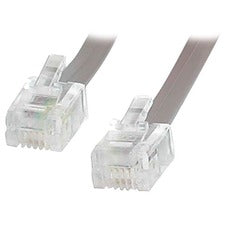 StarTech.com 25 ft RJ11 Telephone Modem Cable 25 ft RJ-11 Phone Cable for Phone, Modem, PC - First End: 1 x RJ-11 Phone - Male - Second End: 1 x RJ-11 Phone - Male - 24 AWG - Gray - 1 Each