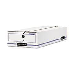 LIBERTY Check and Form Boxes, 11" x 24" x 5", White/Blue, 12/Carton