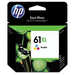 HP 61XL, (CH564WN) High-Yield Tri-Color Original Ink Cartridge