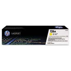 HP 126A, (CE312A) Yellow Original LaserJet Toner Cartridge