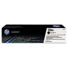 HP 126A, (CE310A) Black Original LaserJet Toner Cartridge