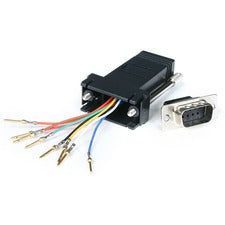 StarTech.com DB9M to RJ45F Adapter 1 x 9-pin DB-9 Male - 1 x RJ-45 Network Female - Black - 1 Each