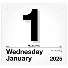 At-A-Glance "Today Is"Wall Calendar Refill Large - Julian Dates - Daily - 12 Month - January 2026 to December 2026 - 1 Day Single Page Layout - 8 1/2" x 8" Sheet Size - Paper - Hanging Loop, Unruled Daily Block - 1 Each