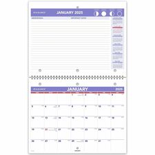 At-A-Glance Desk Wall Calendar Small - Julian Dates - Monthly - 12 Month - January 2026 to December 2026 - 1 Month Single Page Layout - 1 Month Double Page Layout - 11" x 8 1/2" Sheet Size - White Sheet - 1.50" x 1.25" Block - Wire Bound - Desktop - White