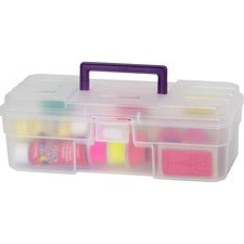 Akro-Mils ProBox Toolbox External Dimensions: 6" Width x 12" Depth x 4" Height - Latching Closure - Plastic - Clear - 1 Each