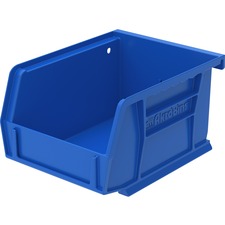 Akro-Mils Akrobins Storage Bin 3" Height x 4.10" Width x 5.40" Depth - Unbreakable, Water Proof, Stackable, Corrosion Proof - Blue - Polymer - 1 Each