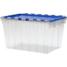 Akro-Mils 12-Gallon Keep Box Container with Lid External Dimensions: 21.5" Length x 15" Width x 12.5" Height - 12 gal - Hinged Closure - Clear - For Apparel - 1 Each