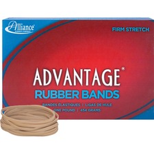 Alliance Rubber Advantage Rubber Bands Size: #33 - 3.5" Length x 0.1" Width - Natural - 600 / Box