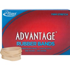 Alliance Rubber Advantage Rubber Bands Size: #84 - 3.5" Length x 0.5" Width - Stretchable, Elastic - Natural Crepe - 150 / Box