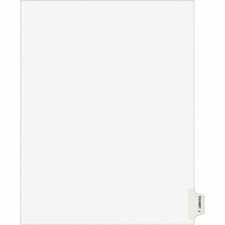 Avery&reg; Individual Legal Exhibit Dividers - Avery Style 1 Printed Tab(s) - Character - J - 8.5" Divider Width x 11" Divider Length - Letter - White Paper Divider - Paper Tab(s) - 20% Recycled - Reinforced Tab, Rip Proof, Unpunched - 25 / Pack