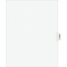 Avery&reg; Individual Legal Exhibit Dividers - Avery Style 10 x Divider(s) - Printed Tab(s) - Character - Z - 10 Tab(s)/Set - 8.5" Divider Width x 11" Divider Length - Letter - White Paper Divider - White Tab(s) - 20% Recycled - Unpunched, Reinforced Tab,