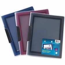 Avery&reg; Flexi-View Letter Report Cover 8 1/2" x 11" - 25 Sheets Capacity - Polypropylene - Assorted - 0% Recycled - 24 / Box