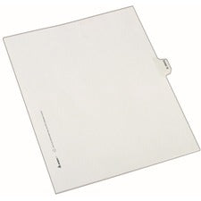 Avery&reg; Index Divider 25 x Divider(s) - Side Tab(s) - Exhibit 16 - 1 Tab(s)/Set - 8.5" Divider Width x 11" Divider Length - Legal - 8.50" Width x 11" Length - White Paper Divider - 20% Recycled - 25 / Pack