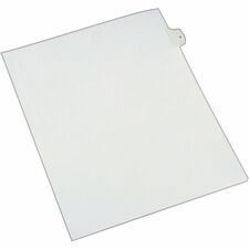 Avery&reg; Alllstate Style Individual Legal Dividers 25 x Divider(s) - Side Tab(s) - 5 - 1 Tab(s)/Set - 8.5" Divider Width x 11" Divider Length - Letter - 8.50" Width x 11" Length - Paper Divider - White Tab(s) - 20% Recycled - 25 / Pack