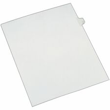 Avery&reg; Alllstate Style Individual Legal Dividers 25 x Divider(s) - Side Tab(s) - 7 - 1 Tab(s)/Set - 8.5" Divider Width x 11" Divider Length - Letter - 8.50" Width x 11" Length - White Paper Divider - 20% Recycled - 25 / Pack