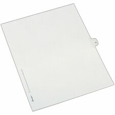 Avery&reg; Alllstate Style Individual Legal Dividers 25 x Divider(s) - Side Tab(s) - 38 - 1 Tab(s)/Set - 8.5" Divider Width x 11" Divider Length - Letter - 8.50" Width x 11" Length - Paper Divider - White Tab(s) - 20% Recycled - 25 / Pack