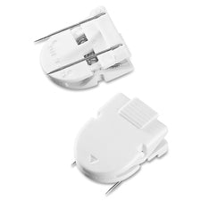 Advantus Panel Wall Clips Jumbo - 60 Sheet Capacity - White - Plastic - 10 / Pack