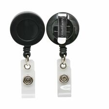 SICURIX Badge Holder Plastic - Black - 25 / Box