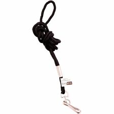 SICURIX Standard Rope Lanyard Rugged - Standard - Hook Attachment - 36" Length - Black - Nylon - 1 Each