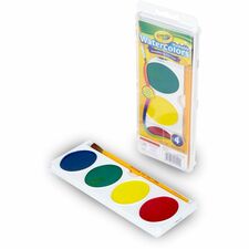 Crayola Washable Watercolors Set 4 Color(s) - Assorted - 4.50 oz - Washable - 4 / Set