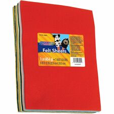 Creativity Street One Pound Felt Sheets 30 Piece(s) - 9" Width x 12" Length - Assorted - 30 / Pack