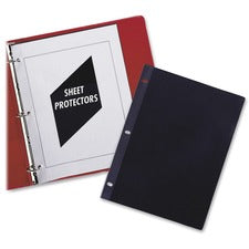 C-Line Sheet Protectors For Letter 8 1/2" x 11" Sheet - 3 x Holes - Ring Binder - Clear - Poly - 50 / Box