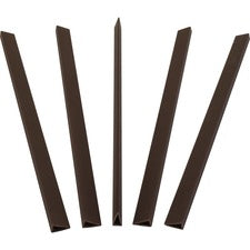 C-Line Slide-on Binding Bars 11" Height x 0.3" Width x 2" Length - 0.25" Maximum Capacity - 40 x Sheet Capacity - Black - 100 / Box