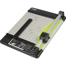 CARL Heavy-Duty Metal Base 12" Paper Trimmer 36 Sheet Cutting Capacity - 1 Carbide Blade - 12" Cutting Length - 12" Blade Length - 0.8" Height x 14" Width x 12.3" Length - Heavy Duty, Locking Blade - Metal, Acrylonitrile Butadiene Styrene (ABS), Acrylic -