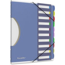 Pendaflex Translucent Poly Project Sorter 10 x Divider(s) - 10 Tab(s) - 8.5" Divider Width x 11" Divider Length - Letter - Multicolor Divider - Elastic Closure, Moisture Resistant - 1 Each