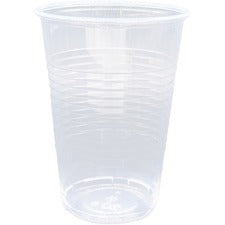 Genuine Joe 9 oz Transparent Beverage Cups 9 fl oz - Clear - Plastic - Cold Drink - 200/Pack - 12 / Carton