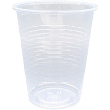 Genuine Joe 12 oz Transparent Beverage Cups 12 fl oz - Clear - Plastic - Cold Drink - 100/Pack - 10 / Carton