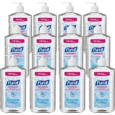 PURELL&reg; Advanced Hand Sanitizer Clean Scent - 20 fl oz - Pump Bottle Dispenser - Hand, Skin - Moisturizing - Clear - Triclosan-free, Paraben-free, Phthalate-free - 12 / Carton