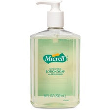 Micrell Antibacterial Lotion Soap Citrus Scent - 8 fl oz - Push Pump Dispenser - Kill Germs - Hand - Antibacterial - Anti-irritant, Bio-based - 1 Each