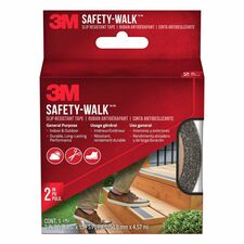 3M Safety Walk Outdoor Tread 15 ft Length x 2" Width - Black - For Marking - 1 Each