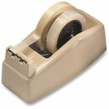 Scotch Heavy-Duty Dispenser Holds Total 2 Tape(s) - 3" Core - Refillable - Plastic - Beige - 1 Each