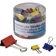 Officemate Binder Clips Medium - Assorted - 30 / Pack