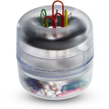 Officemate Euro-Style Designer Paper Clip Holder Clear - 1 Each