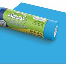 Fadeless Bulletin Board Art Paper ClassRoom Project, Home Project, Office Project - 48" Width x 50 ft Length - Brite Blue - 1 Roll