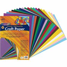 Creativity Street Art Paper Sheets Craft, Art - 2" Height x 12" Width x 18" Length - Assorted - 60 / Pack