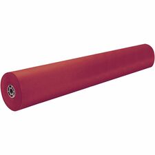 ArtKraft Duo-Finish Kraft Paper ClassRoom Project - 36" Width x 1000 ft Length - Scarlet - Kraft - 1 Roll