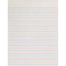 Zaner-Bloser Dotted Midline Newsprint Paper - Letter 500 Sheets - 0.50" Ruled - Letter - 8" x 10 1/2" Sheet Size - White Paper - 500 / Ream