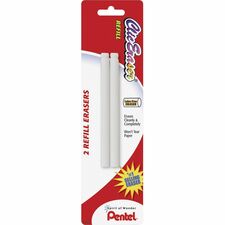 Pentel Clic Eraser Refills White - 2 / Pack - Non-abrasive