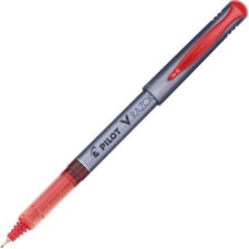 Pilot V Razor Point Marker Pens 0.5 mm Extra Fine Pen Point - Red Ink - Clear Plastic Barrel - 1 Dozen