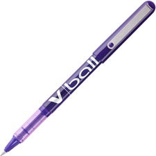 Pilot Vball Liquid Ink Pens 0.5 mm Fine Pen Point - Purple Ink - Purple Barrel - 1 Dozen