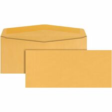 Quality Park No. 12 Envelopes Business - #12 - 4 3/4" Width x 11" Length - 28 lb - Adhesive - Kraft - Kraft - 500 / Box