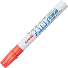 uniball&#8482; uni-Paint PX-20 Oil-Based Paint Marker Medium Marker Point - Red Ink - Oil Based - White Barrel - 1 Each